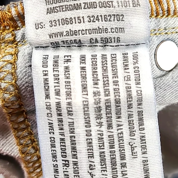 HOLLISTER VINTAGE CLASSIC STRAIGHT MEN'S DISTRESSED DENIM BLUE 30x28 FADE JEAN. - Picture 6 of 8